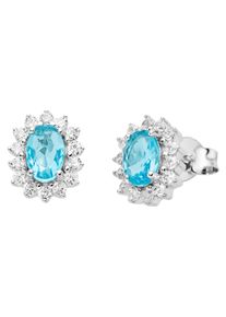 Firetti Damen Paar Ohrstecker "Schmuck Geschenk Silber 925 Ohrschmuck Blüte", Silber 925 (Sterlingsilber), weiß, Silber 925 (Sterlingsilber),