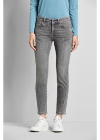 Bugatti Damen 5-Pocket-Jeans, grau, Gr. 44, 81% Baumwolle, 9% Polyester, 6% Elastomultiester, 4% Elasthan, Jeans, mit Flexcity-Stretch
