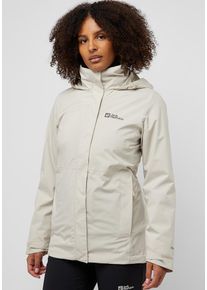Jack Wolfskin Damen 3-in-1-Funktionsjacke "ROTWAND 3IN1 JKT W", beige, Gr. XXL, Hauptmaterial: 100% Polyester; Futter: 100% Polyester (recycled);