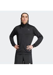 Herren Trainingsjacke "M BL TT", schwarz, sportlich, Gr. S, adidas Performance, Obermaterial: 100% Polyester, Jacken