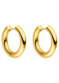 PURELEI Damen Paar Creolen "Schmuck Geschenk Glamorous Ohrringe, 2147-Earring-Glamorous", Edelstahl, gold, Edelstahl, Ohrringe