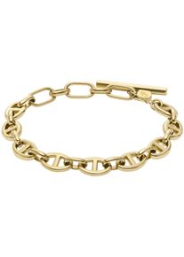 Fossil Damen Armband "Schmuck Geschenk Edelstahl HERITAGE D-LINK, JF04759710", Edelstahl, gold, Edelstahl, Armbänder