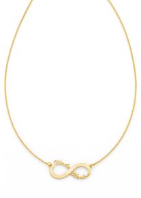 Firetti Damen Namenskette "Schmuck Geschenk Silber 925 Halskette mit deinem Namen", Silber 925 (Sterlingsilber), L: 48cm, gold, Silber 925