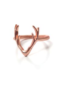Allgäu Rebell ALLGÄU REBELL Damen Fingerring "Carina", Messing, rosa, Messing, Fingerringe