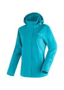 Maier Sports Damen Outdoorjacke "Metor rec W", blau, Gr. 19, 100% Polyester, Jacken, Damen Regenjacke wasserdicht mit Kapuze, 2 Taschen außen,