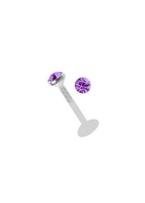 Adelia´s ADELIA ́S Damen Dehnschnecke "Piercing Ohrpiercing", lila, modisch, Titan, Piercings, Teflon ist Allergiefrei und als Erstpiercing zugelassen