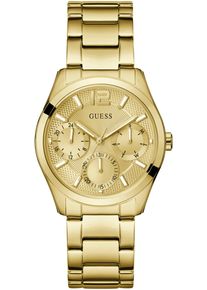 Guess Damen Multifunktionsuhr "ZOE", gold, Armbanduhren, Quarzuhr, Armbanduhr, Damenuhr, Datum, 12/24-Std.-Anzeige