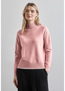 Street One Damen Strickpullover, rosa, casual, Gr. 34, unifarben, Stoff, 30% Polyester, 29% Polyacryl, 21% Viskose, 20% Nylon, Pullover, mit