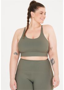 Q BY ENDURANCE Damen Sport-BH "Thalia", Gr. 44, grau, 23% Elasthan, 77% Polyamid, unifarben, BHs, mit mittelhoher Stütze