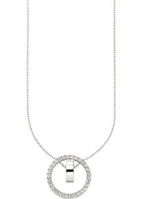 Damen Kette mit Anhänger "Schmuck Geschenk Silber 925 Halsschmuck", Silber 925 (Sterlingsilber), L: 51cm B: 0,7mm, silber, ANISTON JEWELRY & WATCHES,