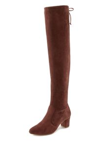 Lascana Damen Overkneestiefel, Gr. 39, braun, Obermaterial: 100% Textilmaterial. Futter: 100% Textilmaterial. Decksohle: 100% Lederimitat. Laufsohle: