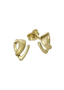 Vivance Damen Paar Ohrstecker "333 Gold diamantiert", ONE-SIZE, Gold, gelb, Gold, Ohrringe
