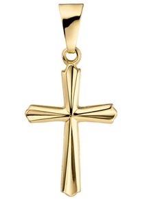 Jobo Damen Kreuz-Anhänger "Anhänger Kreuz", Gelbgold 375, gelb, Gelbgold 375, Schmuckanhänger, 375 Gold