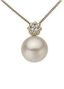 Firetti Damen Ketten-Anhänger "Schmuck Geschenk Gold 333 Halsschmuck Anhänger für Halskette", 0,04 ct P2 = erkennbare Einschlüsse, Gelbgold
