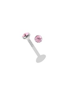 Adelia´s ADELIA ́S Damen Dehnschnecke "Piercing Ohrpiercing", rosa, modisch, Titan, Piercings, Teflon ist Allergiefrei und als Erstpiercing zugelassen