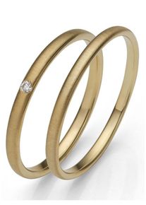 Firetti Trauring "Schmuck Geschenk Gold 375 Hochzeit Ehering "LIEBE"", 66, ohne Brillant, Gelbgold 375, 2,0mm, gold, Gelbgold 375, Fingerringe, Made
