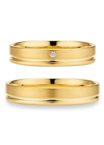 Phoenix PHÖNIX Trauring "Schmuck Geschenk Gold 333 Trauring Ehering LIEBE versch. Varianten", 52, 0,01 ct SI = kleine Einschlüsse mit Brillant, Gelbgold 333,