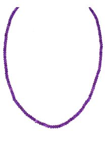 Firetti Damen Kette ohne Anhänger "Schmuck Geschenk Silber 925 Halsschmuck Halskette Amethyst", 45, Silber 925 (Sterlingsilber), B: 4mm, bunt, Silber