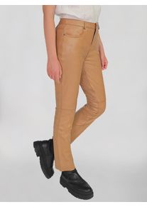 JCC Damen Lederhose "31019444", braun, Gr. 38, Obermaterial: 100% Lammleder, Hosen