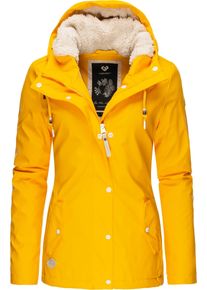 Ragwear Damen Regenjacke "Marge II Intl.", gelb, casual, Gr. S, Obermaterial: 100% Polyester, Futter: 100% Polyester, Wattierung: 100% Polyester,