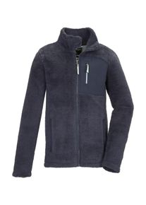 Killtec Kinder Fleecejacke "KOW 350 GRLS FLC JCKT", blau, sportlich, Gr. 140, Oberstoff 1: Oberseite: 100% Polyester, Rückseite: 65% Polyester, 35%