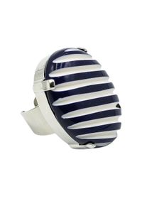 Damen Fingerring "Triest", Resin, blau, Collezione Alessandro, Resin, Fingerringe