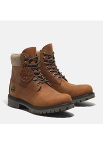 Timberland Schnürboots "6 inch Premium FTB", Gr. 43,5, braun, Nubukleder, sportlich, Schuhe, Winterstiefel, Schnürstiefel, Winterschuhe, wasserdicht