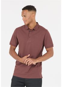 CRUZ Herren Langarm-Poloshirt "Harrold", braun, casual, Gr. M, unifarben, 96% Baumwolle, 4% Elasthan, Shirts, im klassischen und vielseitigen Look