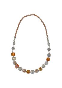 Steuer Damen Collierkettchen "Kette mit Magnetschließe, auch als Armband tragbar", 44cm, Metall, L: 44cm B: 10.0mm, beige, Metall, B:10.0mm,