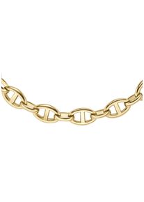Fossil Damen Kette ohne Anhänger "Schmuck Geschenk Edelstahl Heritage D-Link, JA7242040, JF04521710", Edelstahl, L: 40,5cm B: 8,2mm, gold, Edelstahl,