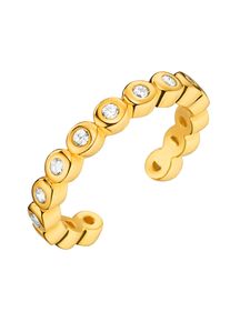 Lady Damen Paar Ohrclips, Zirkonia ct, silber, Ohrringe