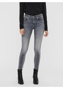 Véro Moda VERO MODA Damen Skinny-fit-Jeans "VMLUX MR SLIM JEANS", blau, Basic, Gr. XS, Denim/Jeans, Obermaterial: 92% Baumwolle, 6% Elastomultiester, 2%
