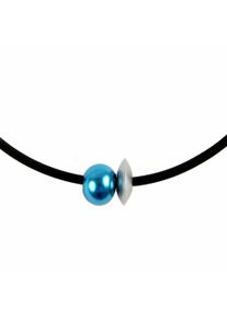 DeMarie Damen Collierkettchen "eloxiertes Aluminium", 45cm, Metall, L: 45cm B: 13.0mm, blau, Metall, B:13.0mm, Halsketten
