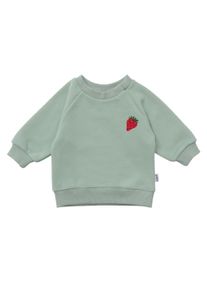 Liliput Herren Sweatshirt "Erdbeere", grün, casual, Gr. 86, bedruckt, 80% Baumwolle, 20% Polyester, Sweatshirts, aus super weichem Material