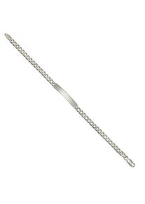 Vivance Damen Armband "925 Silber rhodiniert Schildband", 20cm, Silber 925 (Sterlingsilber), weiß, Silber 925 (Sterlingsilber), Armbänder