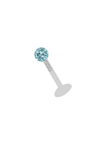 Adelia´s ADELIA ́S Damen Dehnschnecke "Piercing Ohrpiercing", blau, modisch, Titan, Piercings, Teflon ist Allergiefrei und als Erstpiercing zugelassen