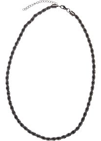 Urban Classics Damen Edelstahlkette "Urban Classics Unisex Charon Intertwine Necklace", onesize, Eisen, grau, Eisen, Halsketten