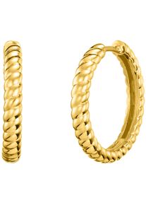 JULIE JULSEN Damen Paar Creolen "925/- Sterling Silber vergoldet 20mm", ONE-SIZE, Silber 925 (Sterlingsilber), gold, Silber 925 (Sterlingsilber),
