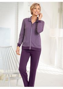 Damen Hausanzug, Gr. 20, lila, 65% Baumwolle, 35% Polyester, Homewear-Sets
