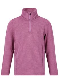ZIGZAG Kinder Fleeceshirt "Pineapple", lila, casual, Gr. 98, unifarben, 93% Polyester, 7% Elasthan, Shirts, in elastischer Qualität