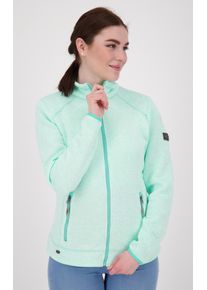 DEPROC Active Damen Strickfleecejacke "KIRKVALE X WOMEN", blau, casual, Gr. 40, 100% Polyester, Jacken, auch in Großen Größen erhältlich