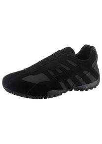 Geox Herren Slip-On Sneaker "UOMO SNAKE B", Gr. 39, schwarz, Veloursleder, Lederimitat, sportlich, Schuhe, Freizeitschuh, Halbschuh, Schnürschuh im