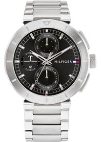 Tommy Hilfiger Herren Multifunktionsuhr "LORENZO", silber, Armbanduhren, Quarzuhr, Armbanduhr, Herrenuhr, Datum, Edelstahlarmband