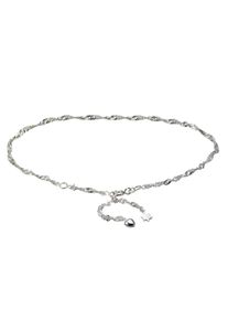 Firetti Fußkette "Schmuck Geschenk Silber 925 Körperschmuck Herz+Stern Singapurkette", Silber 925 (Sterlingsilber), silber, Silber 925