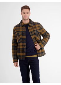 Lerros Herren Hemdjacke "Lerros Kariertes Overshirt-Jacket", braun, Gr. S, 52% Polyester, 40% Polyacryl, 8% Wolle, Jacken