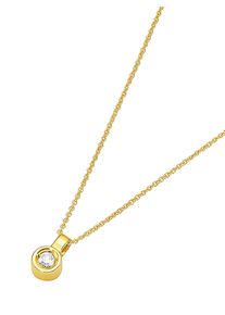 Lady Damen Ketten-Anhänger, Gelbgold 375, gold, Gelbgold 375, Schmuckanhänger