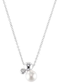s.Oliver Damen Kette mit Anhänger "2036871", Silber 925 (Sterlingsilber)-Perlen, L: 45cm, silber, Silber 925 (Sterlingsilber), Perlen, Halsketten,