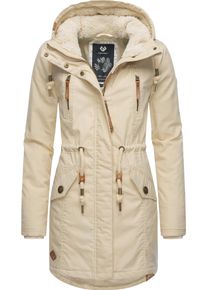 Ragwear Damen Wintermantel "Elsie", beige, casual, Gr. XL, Außenmaterial: 65% Polyester, 35% Baumwolle, Innenfutter: 100% Polyester, Wattierung: 100%