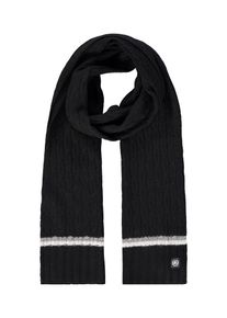 Lerros Damen Wollschal "Lerros Strickschal in Schurwoll-Kaschmir-Mischung", schwarz, Wollmischung, Modetücher