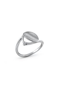 Vivance Damen Fingerring "Silber 925 rhodiniert Zirkonia", 054 (17,2), Silber 925 (Sterlingsilber), weiß, Silber 925 (Sterlingsilber), Fingerringe